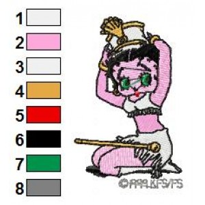 Betty Boop Embroidery Design 13